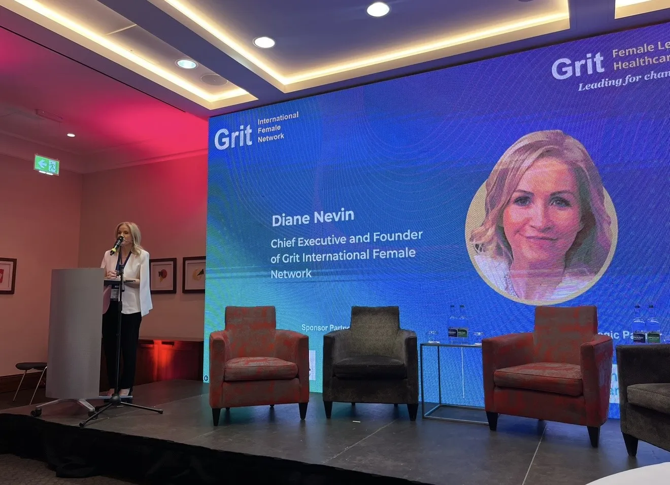 Diane Nevin at GRIT Female Leaders in Healthcare Summit, Ireland