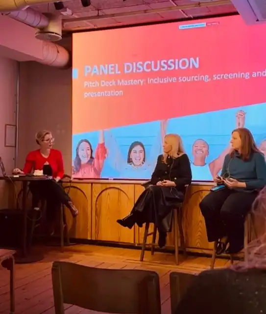Diane Nevin at HERFUND investor event, Oslo, Norway, photograph 2