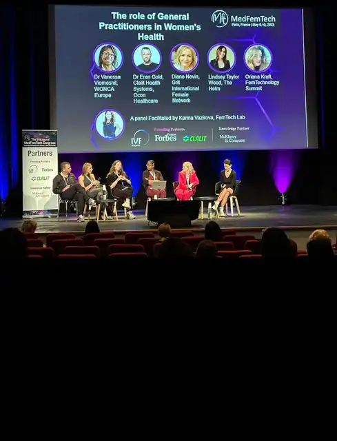 Diane Nevin at MedFemTech Congress, 2023, Paris, France